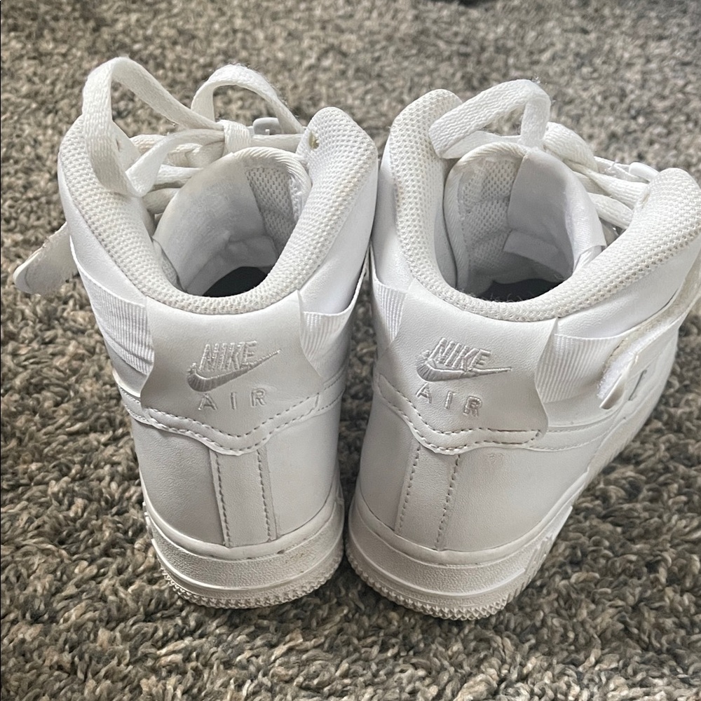 Nike Kids' White High-Top Sneakers - Picture 5 of 14